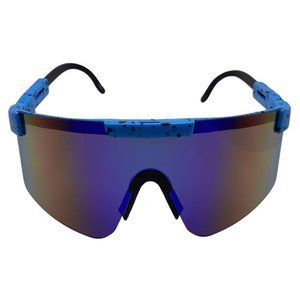 6161 | Blue Sport Wrap Sunglasses